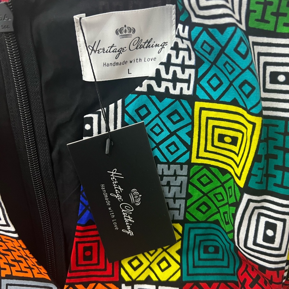 Colorful African-inspired Patterned Romper - Picture 2 of 2